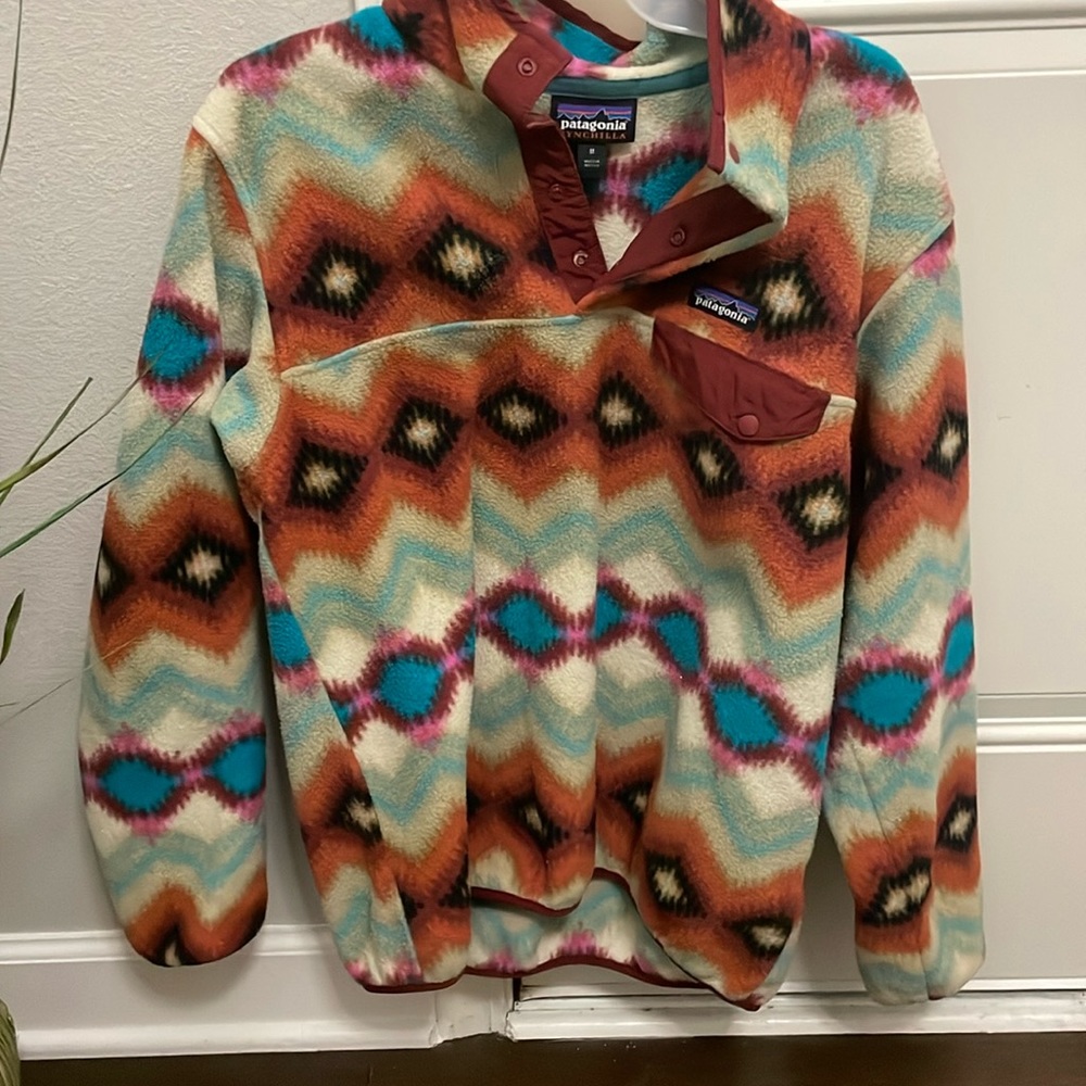 colorful Patagonia pullover